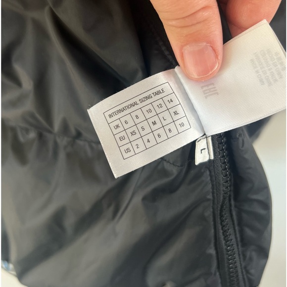 Essentiel Antwerp Black Gloss Oversized Quilted Duck Down Hooded Puffer Jacket - Picture 16 of 16